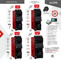Котел твердотоп полуавтомат ULTRA 16
